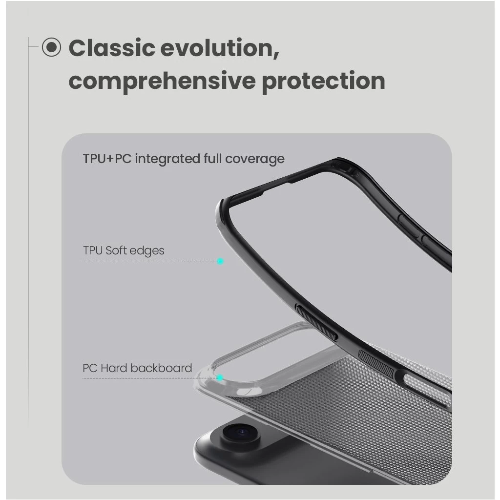 Nillkin Super Frosted PRO tok Apple iPhone Air készülékhez átlátszó fekete