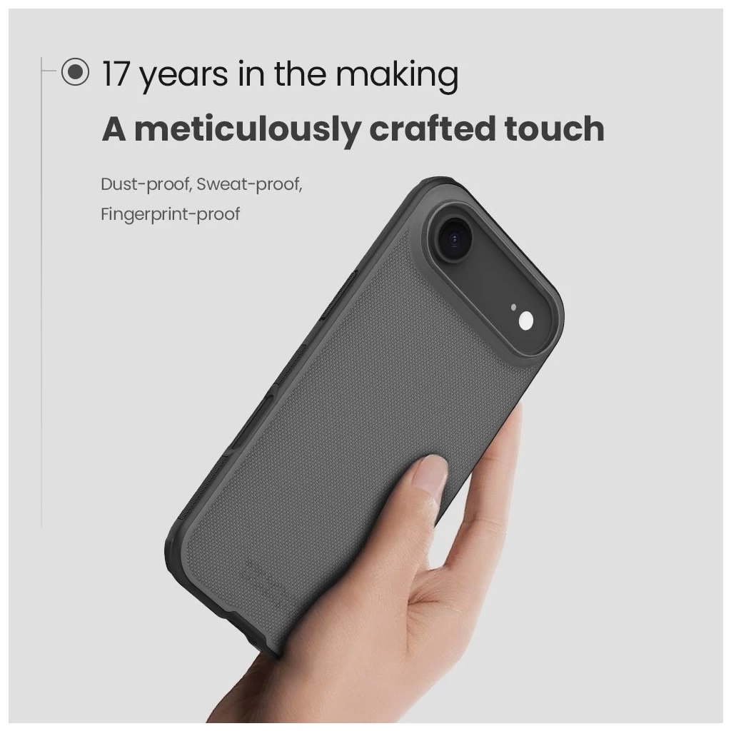 Nillkin Super Frosted PRO tok Apple iPhone Air készülékhez átlátszó fekete