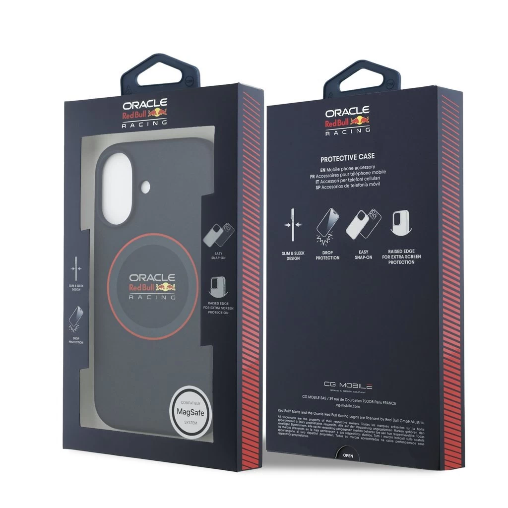 Red Bull Silicone Red Ring MagSafe tok iPhone 17 készülékhez kék