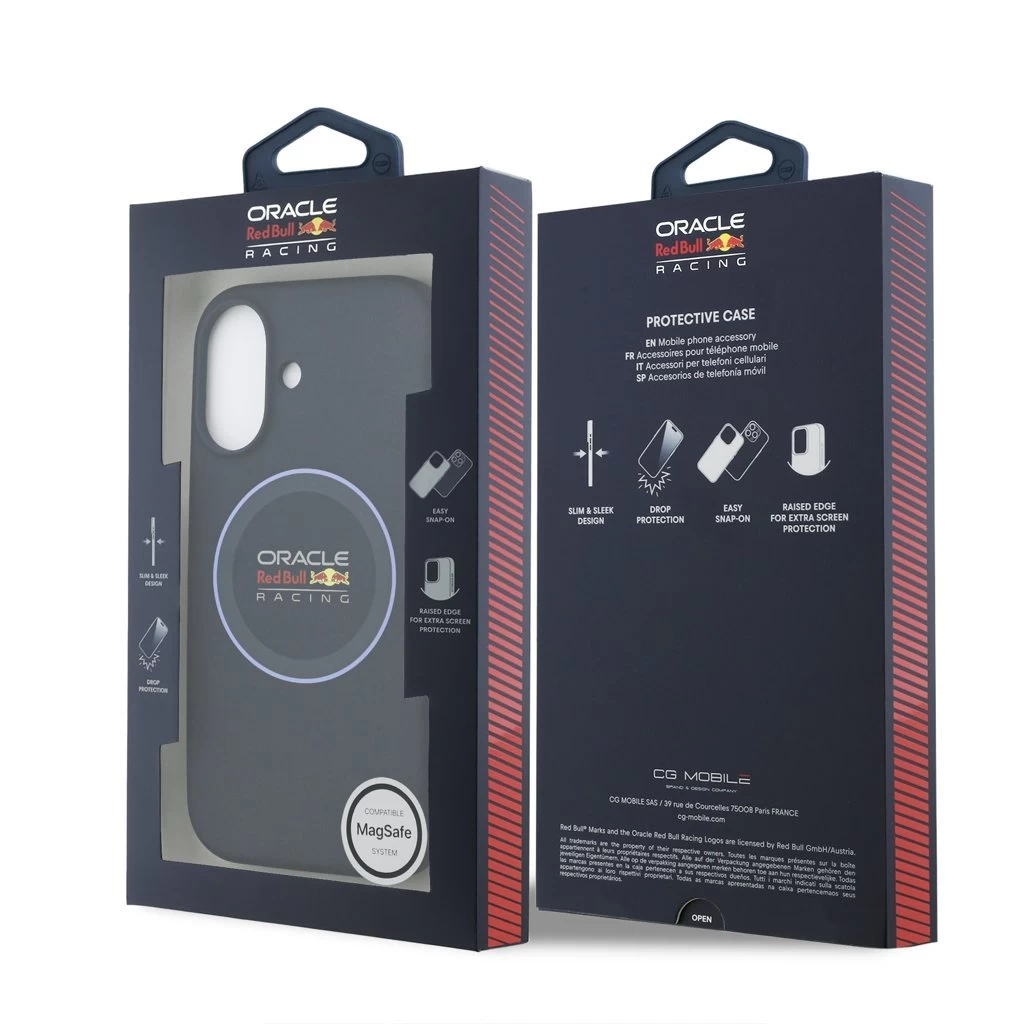 Red Bull Silicone Blue Ring MagSafe tok iPhone 17 készülékhez tengerészkék