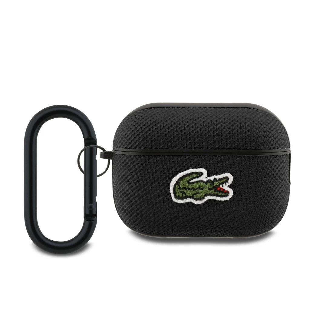 Lacoste Petit Pique Croc Logo Patch tok AirPods Pro 2 készülékhez fekete