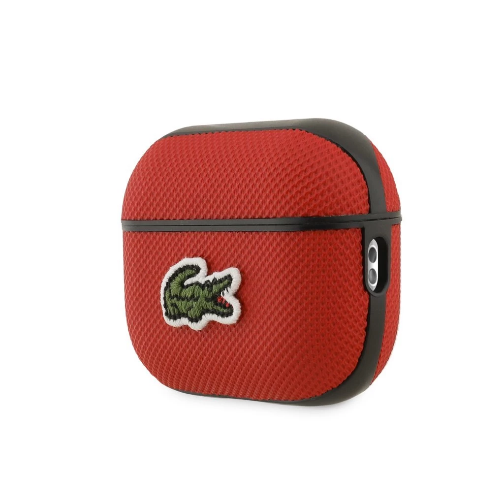 Lacoste Petit Pique Croc Logo Patch tok AirPods Pro 2 készülékhez piros