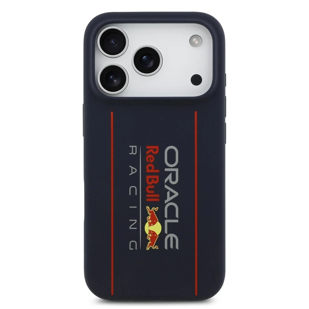 Red Bull Silicone Vertical Logo MagSafe tok iPhone 17 Pro Max készülékhez tengerészkék