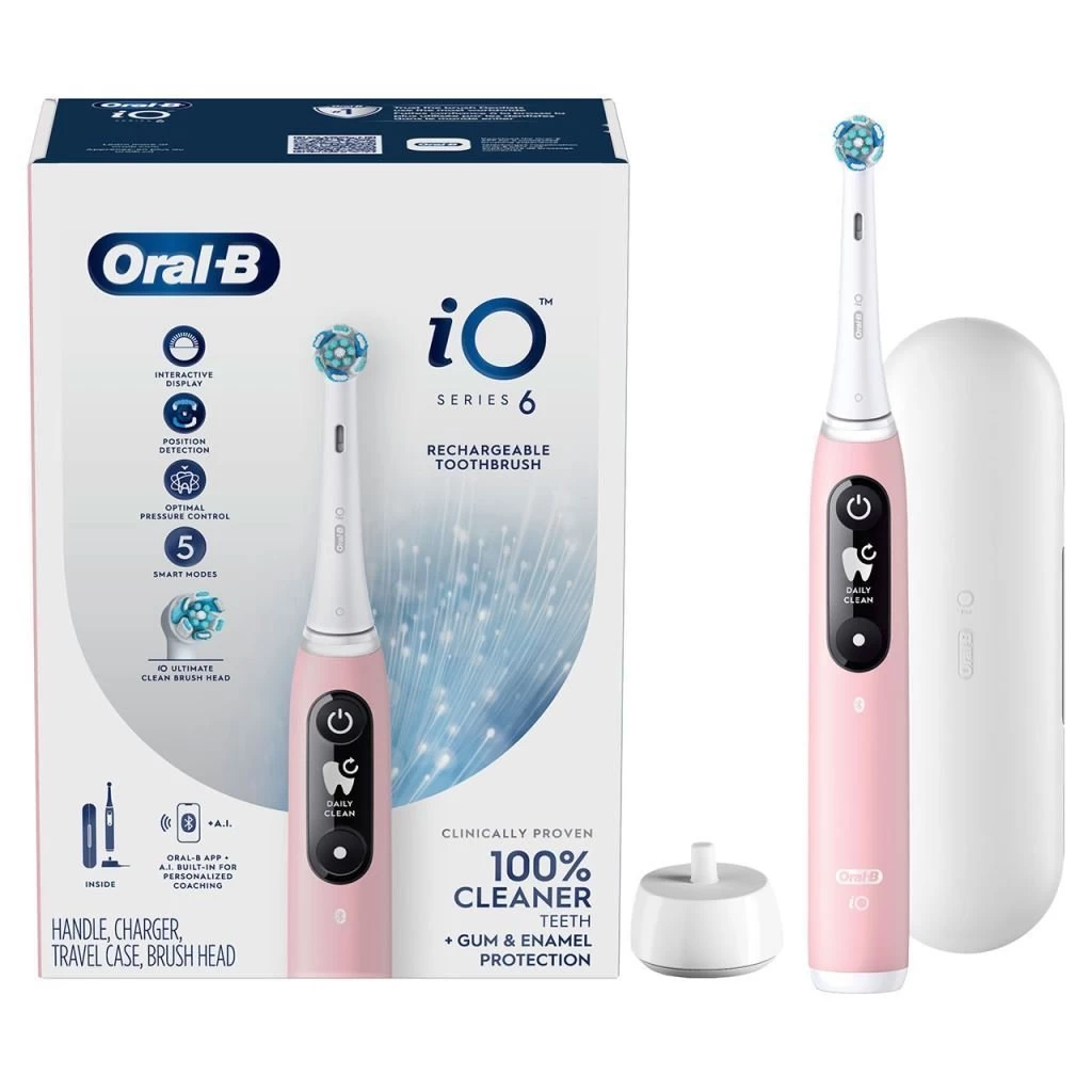 Braun Oral-B iO6 elektromos fogkefe pink