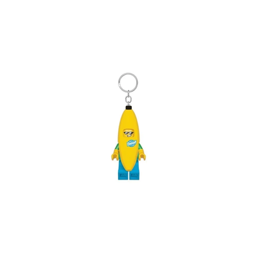 Lego Kulcstartó, LED világítással,  „Banana Guy” (LLGLKE118)