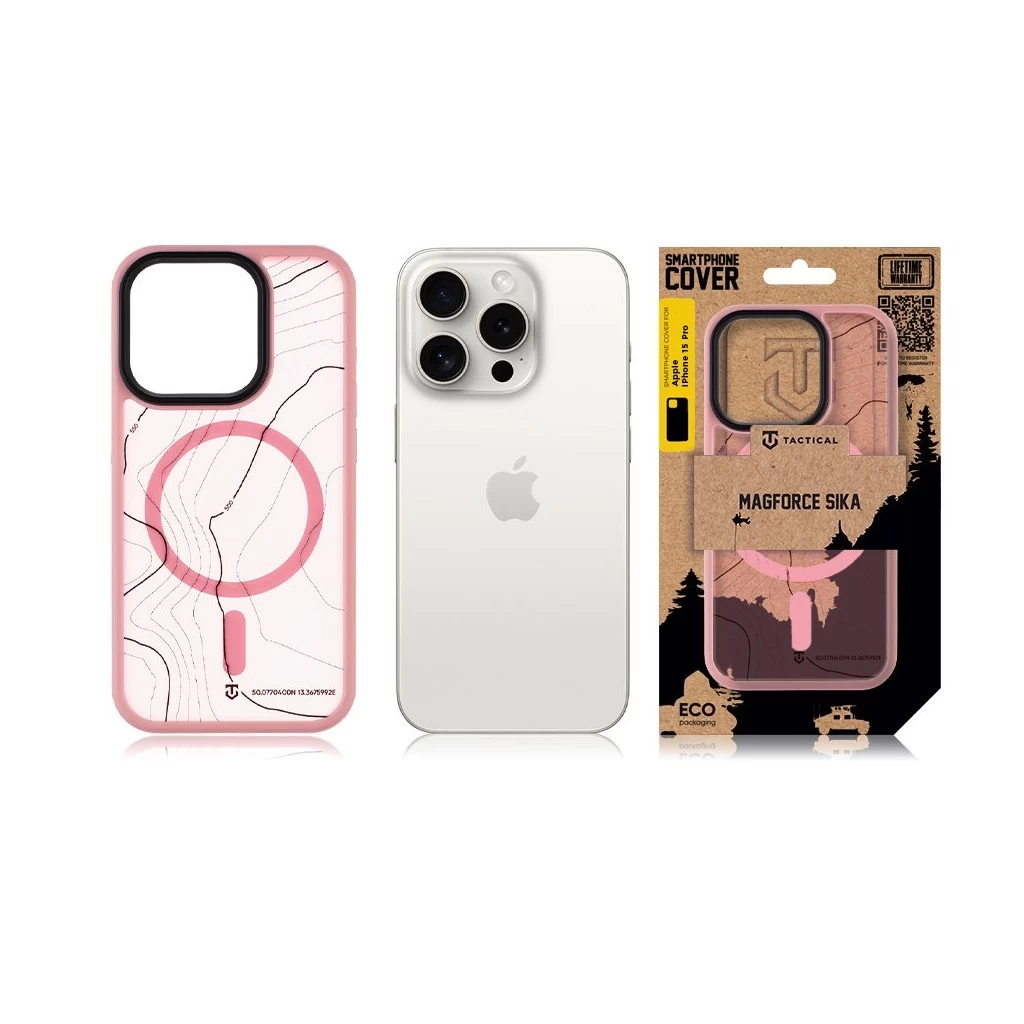 Tactical MagForce Hyperstealth Sika tok iPhone 15 Pro készülékhez Pink Panther