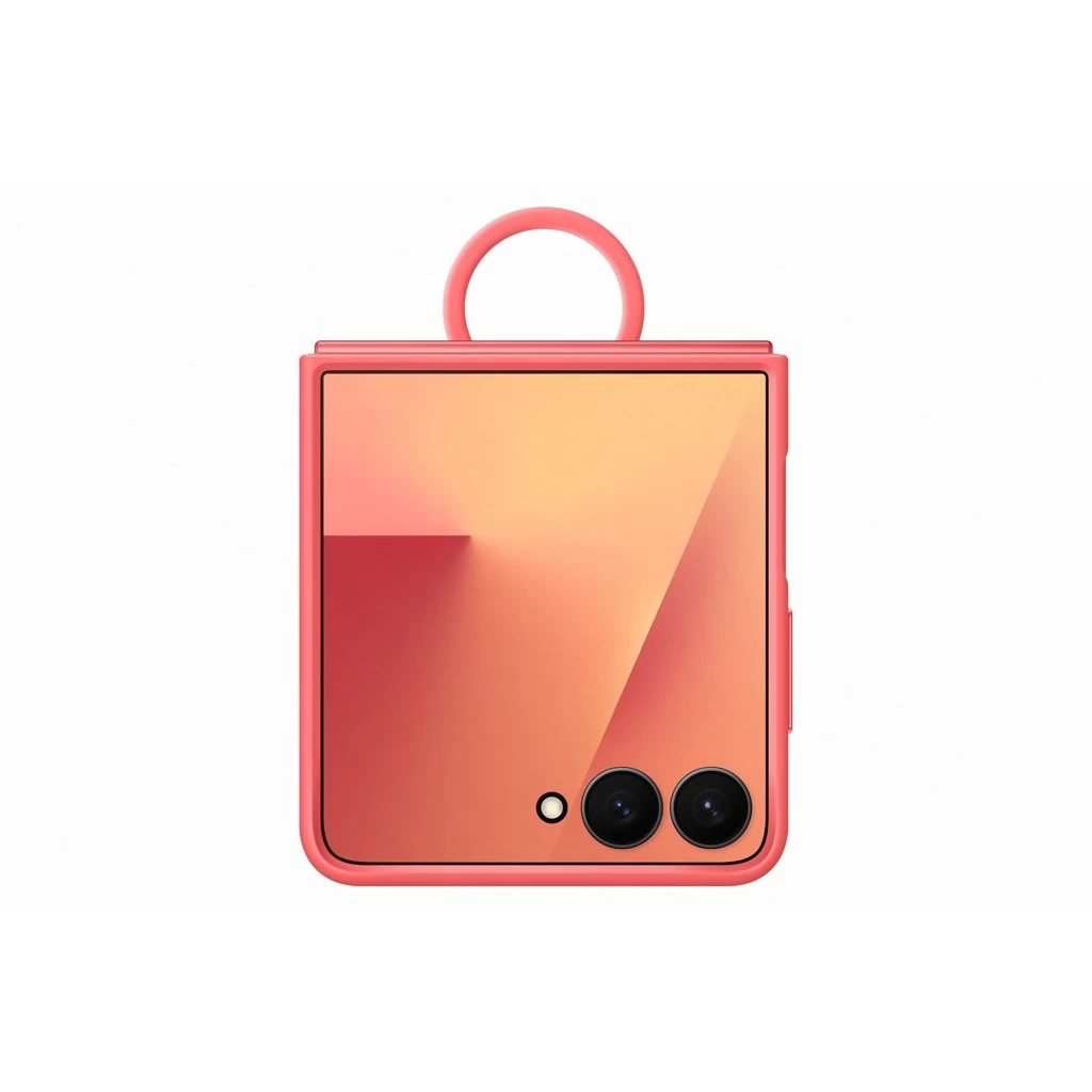 EF-PF766TRE Samsung szilikon tok gyűrűvel Galaxy Z Flip 7 készülékhez piros