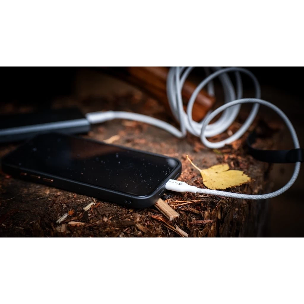 Tactical Stitch Thread kábel USB-A/USB-C 0.3m fehér