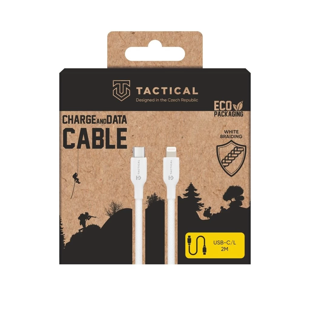 Tactical Stitch Thread Kábel USB-C/Lightning 2m fehér
