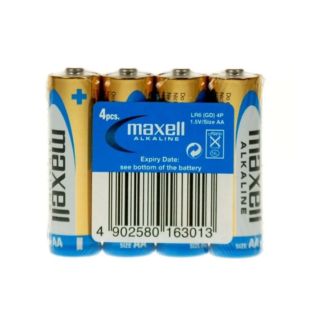 Maxell 1.5V Alkáli AA ceruza elem zsugorfóliás (4db / csomag)