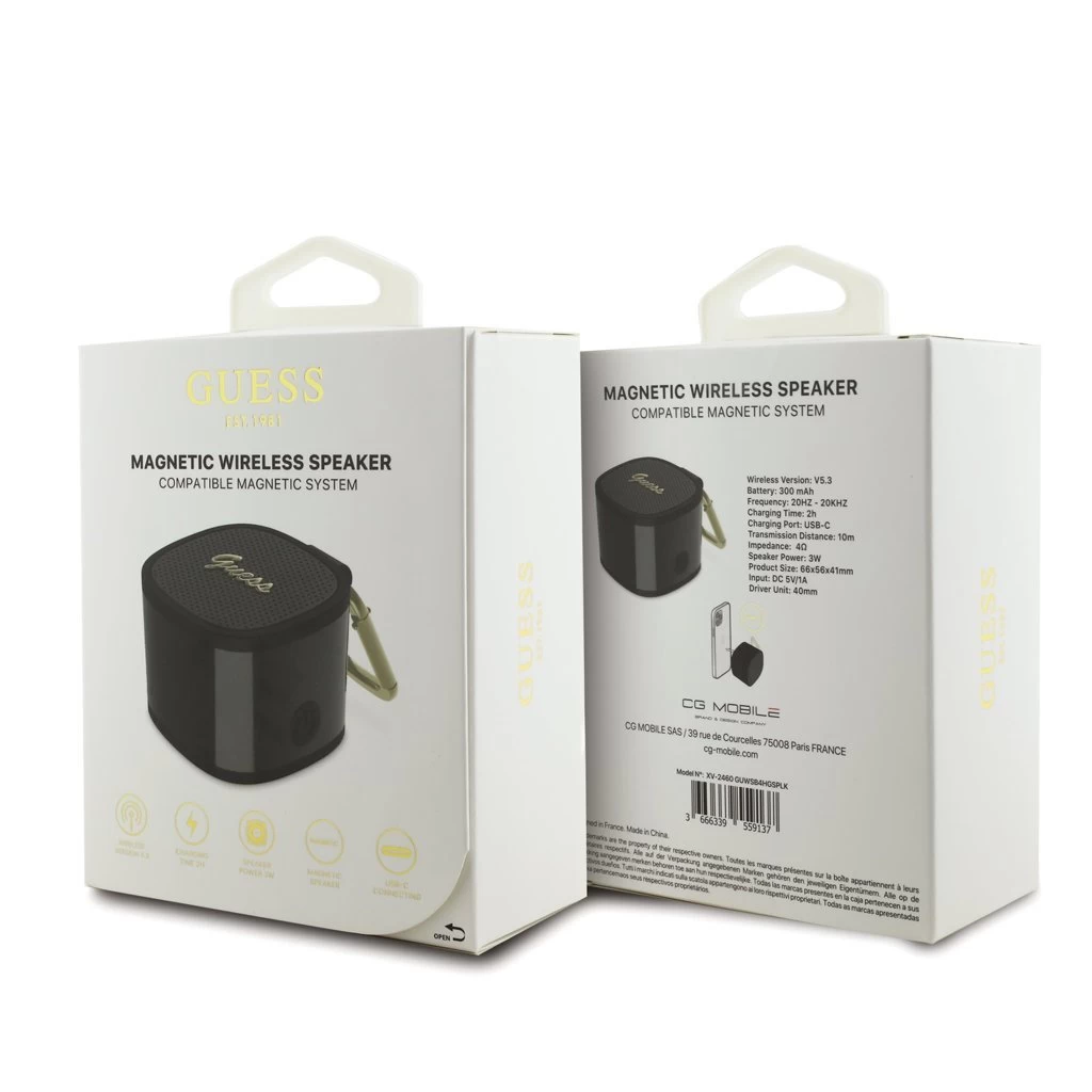 Guess MagSafe Bluetooth hangszóró fekete