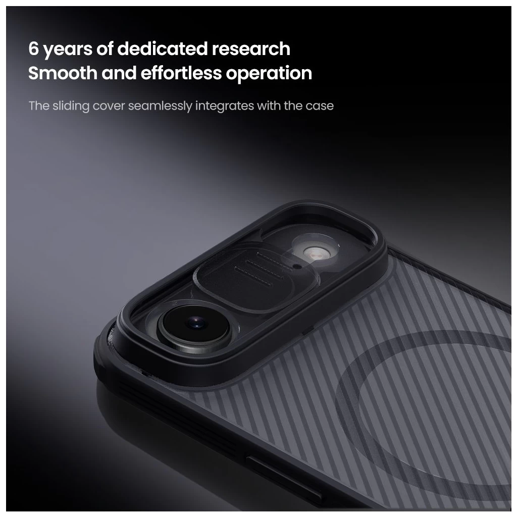 Nillkin CamShield PRO Magnetic Hard Tok for Apple iPhone Air készülékhez átlátszó fekete