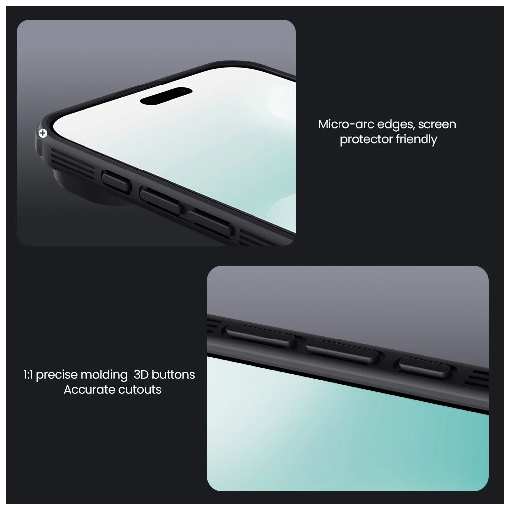 Nillkin CamShield PRO Magnetic Hard Tok for Apple iPhone Air készülékhez átlátszó fekete