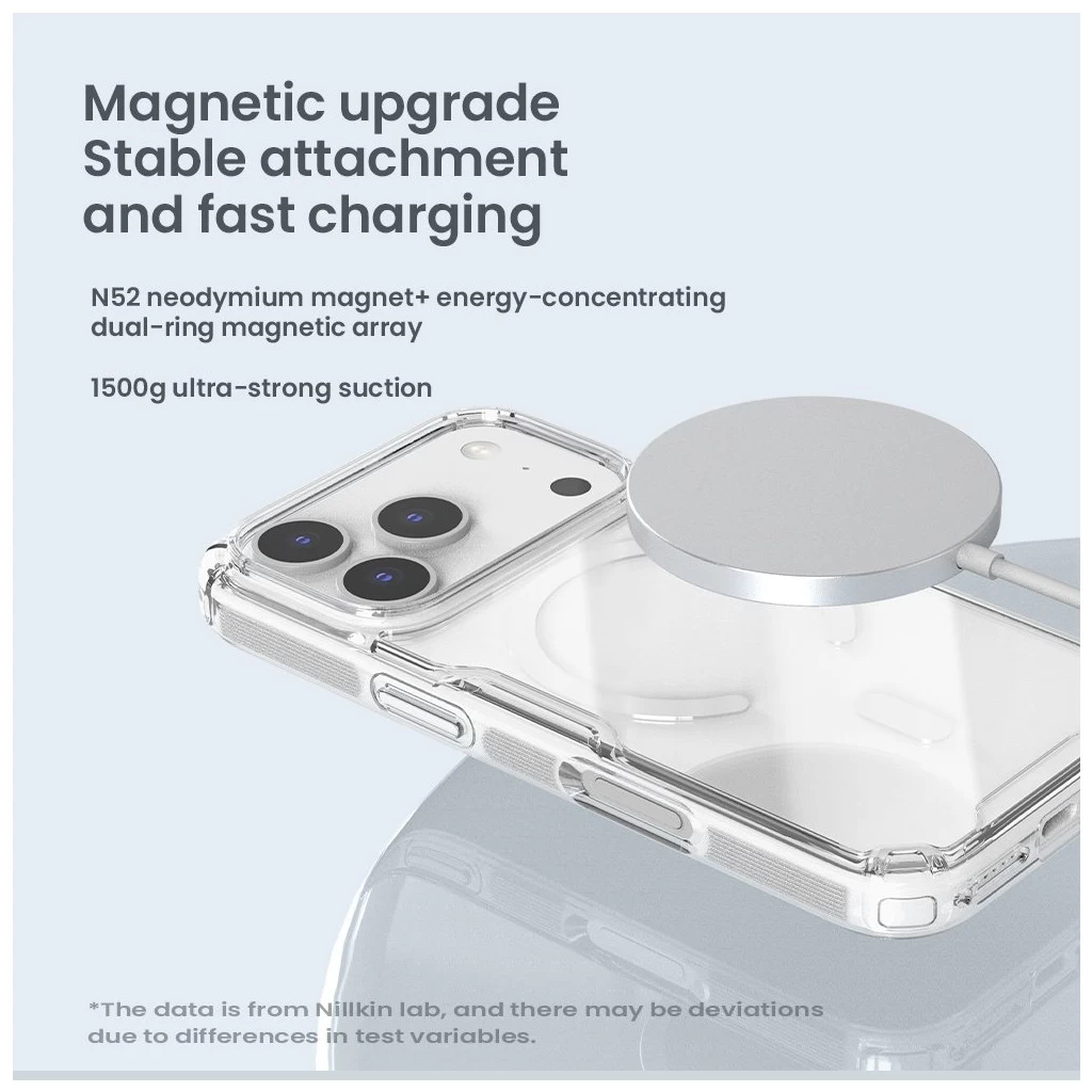 Nillkin Nature TPU PRO Magnetic tok Apple iPhone 17 Pro készülékhez átlátszó
