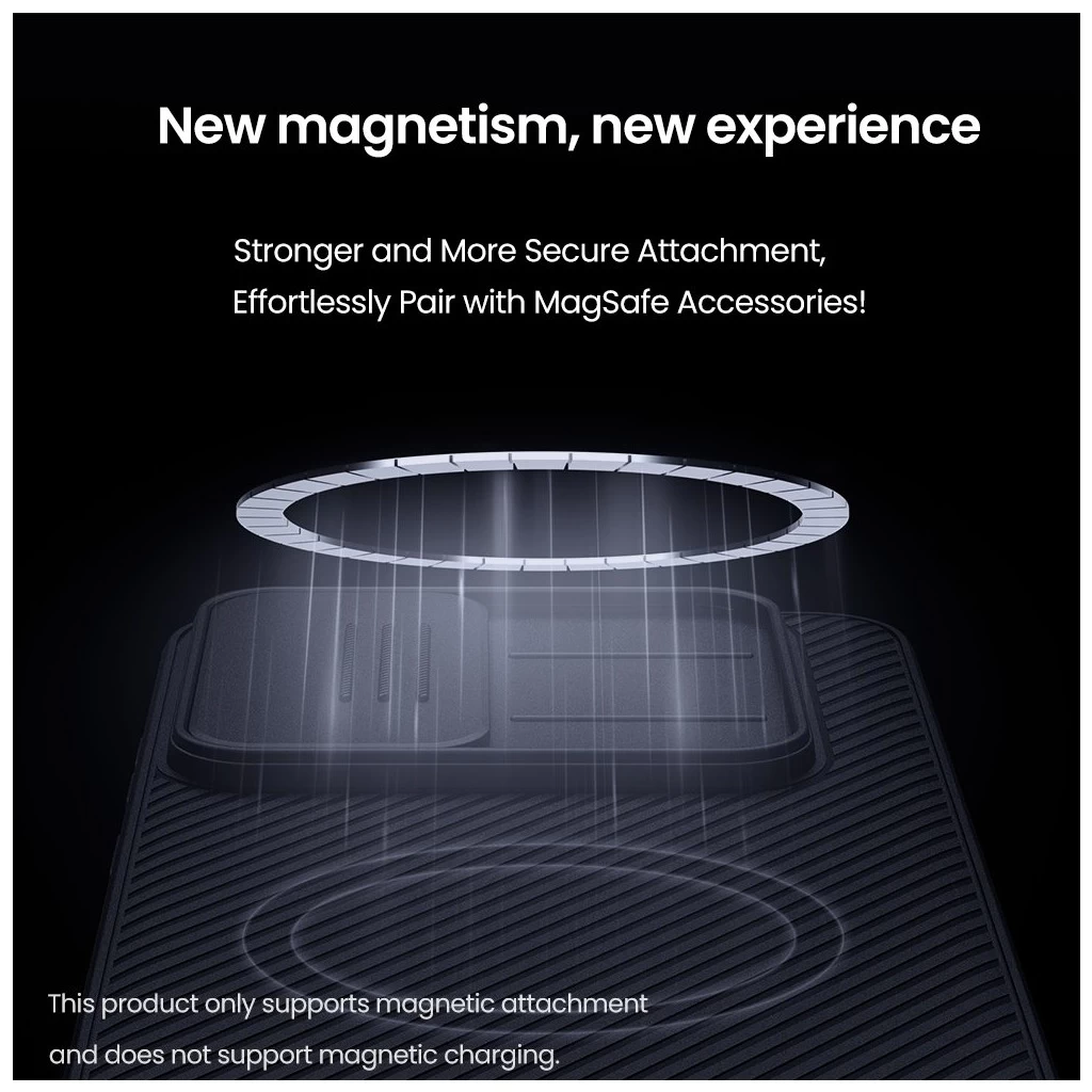 Nillkin CamShield PRO mágneses kemény tok Samsung Galaxy S25 FE készülékhez fekete