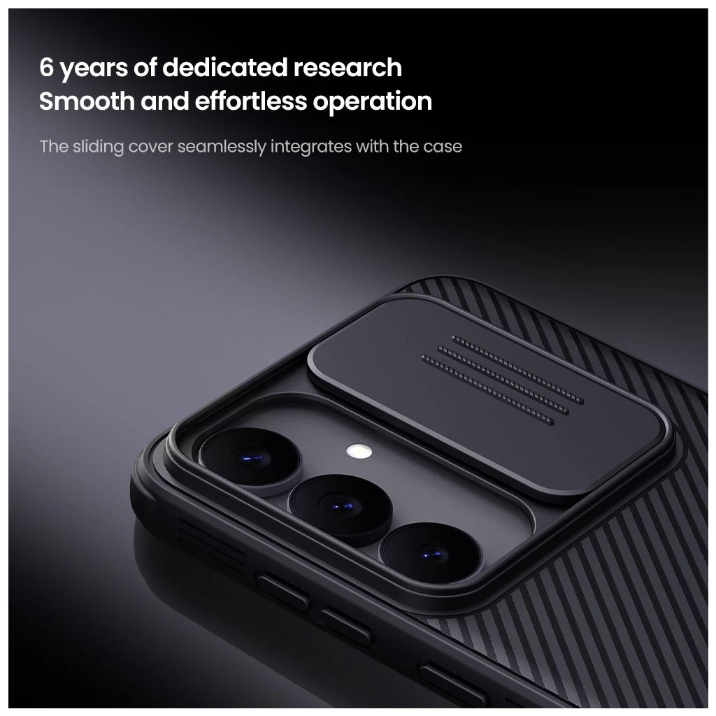 Nillkin CamShield PRO mágneses kemény tok Samsung Galaxy S25 FE készülékhez fekete