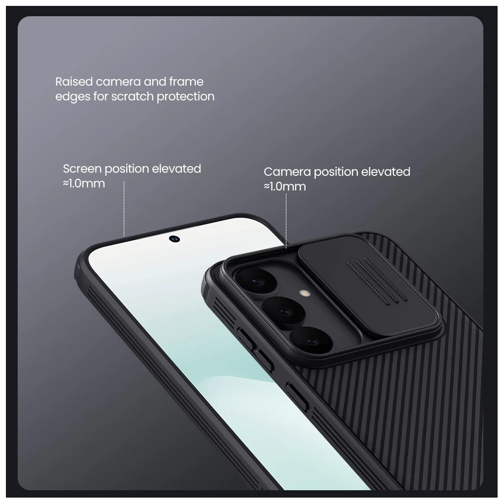 Nillkin CamShield PRO mágneses kemény tok Samsung Galaxy S25 FE készülékhez fekete