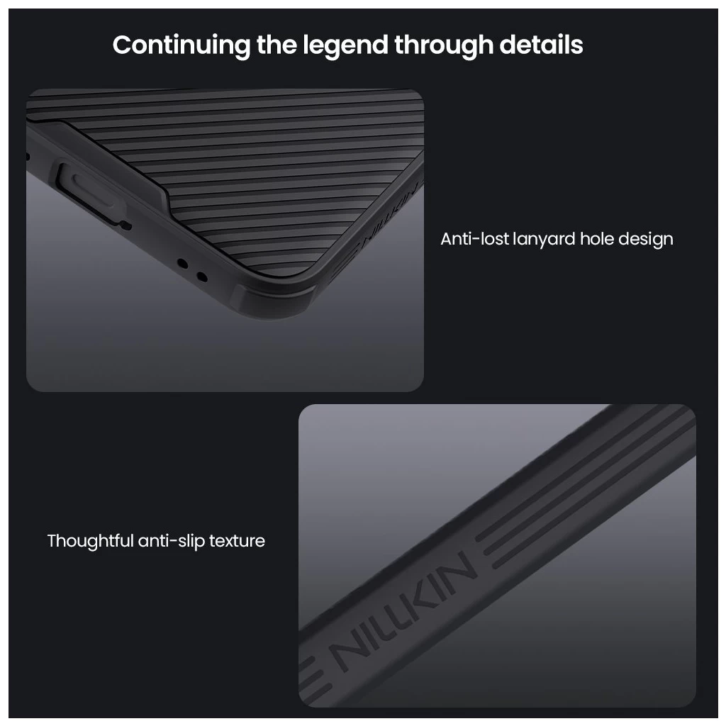 Nillkin CamShield PRO mágneses kemény tok Samsung Galaxy S25 FE készülékhez fekete