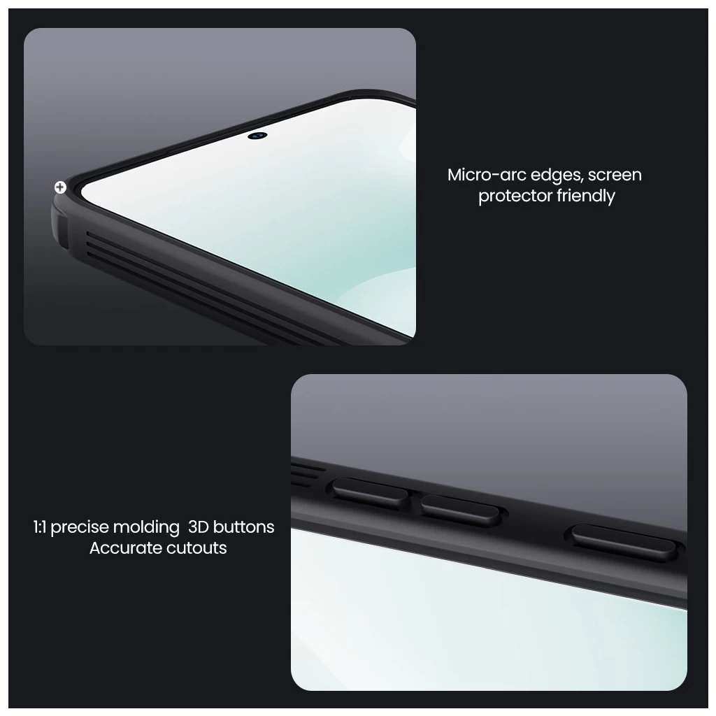 Nillkin CamShield PRO mágneses kemény tok Samsung Galaxy S25 FE készülékhez fekete