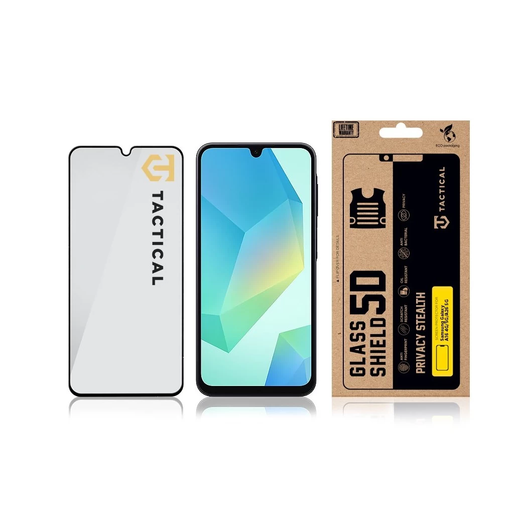 Tactical Glass Shield Privacy Stealth 5D Samsung Galaxy A16 4G/5G /A26 5G készülékhez fekete