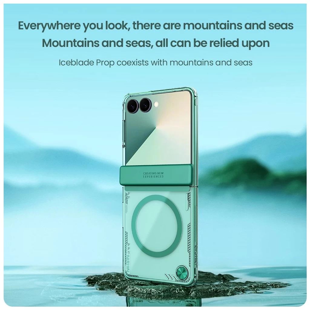 Nillkin Iceblade mágneses tok Samsung Galaxy Z Fold 7 készülékhez zöld