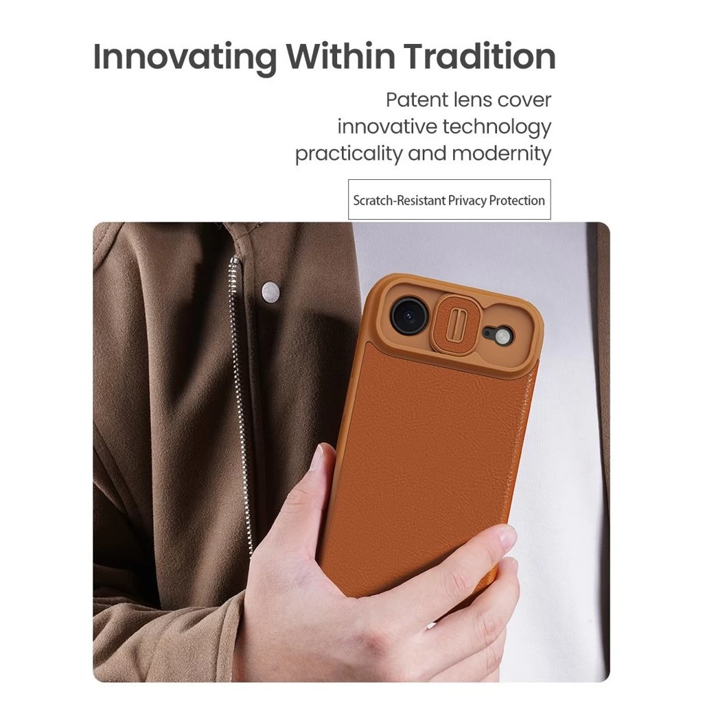 Nillkin Qin Book PRO tok az Apple iPhone Air készülékhez fekete