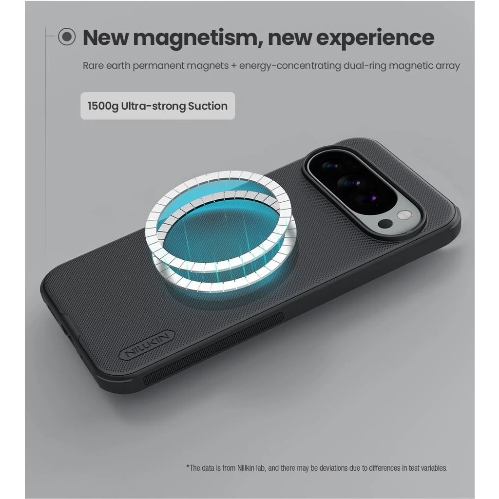 Nillkin Super Frosted PRO Magnetic hátoldali tok Google Pixel 10 Pro XL készülékhez fekete