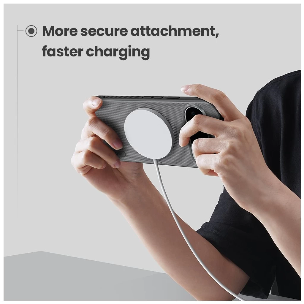 Nillkin Super Frosted PRO mágneses hátlap tok Google Pixel 10/10 Pro készülékhez átlátszó fekete