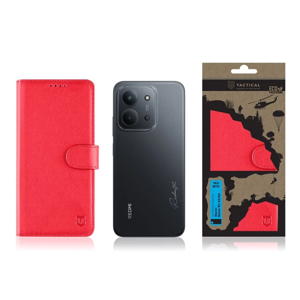 Tactical Field Notes Xiaomi Redmi 15C 4G/5G készülékhez piros