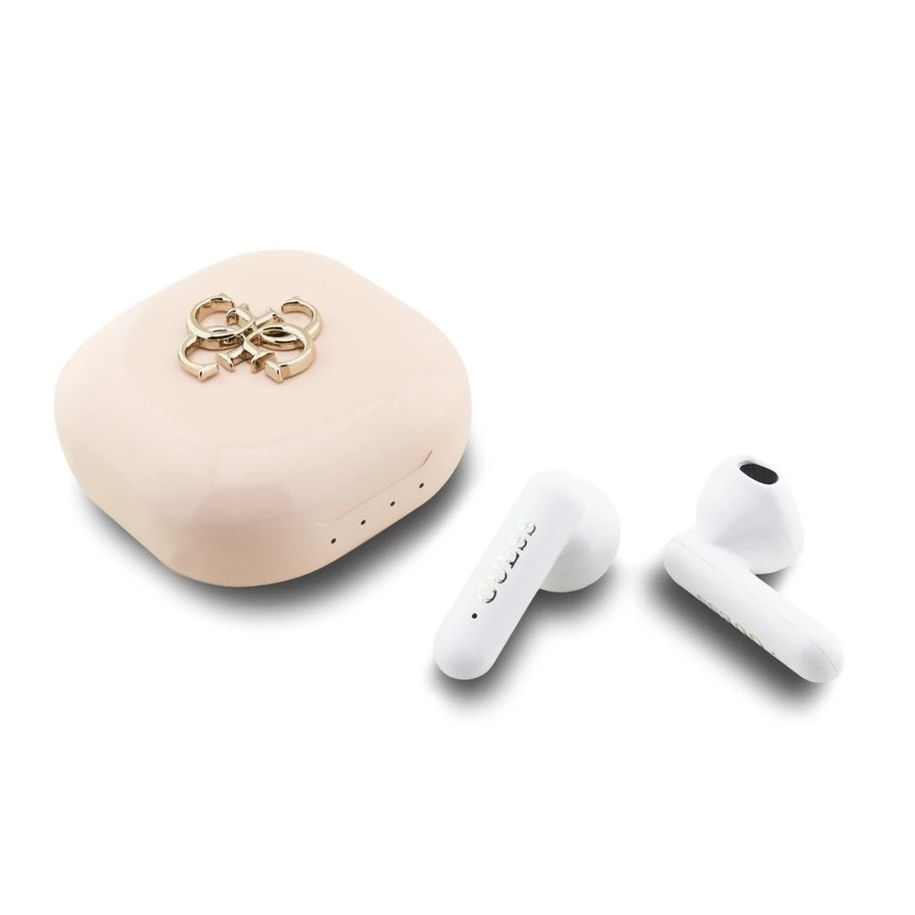 Guess 4G Metal Logo TWS vezeték nélküli fülhallgatók rózsaszín Guess 4G Metal Logo TWS vezeték nélküli fülhallgatók rózsaszín