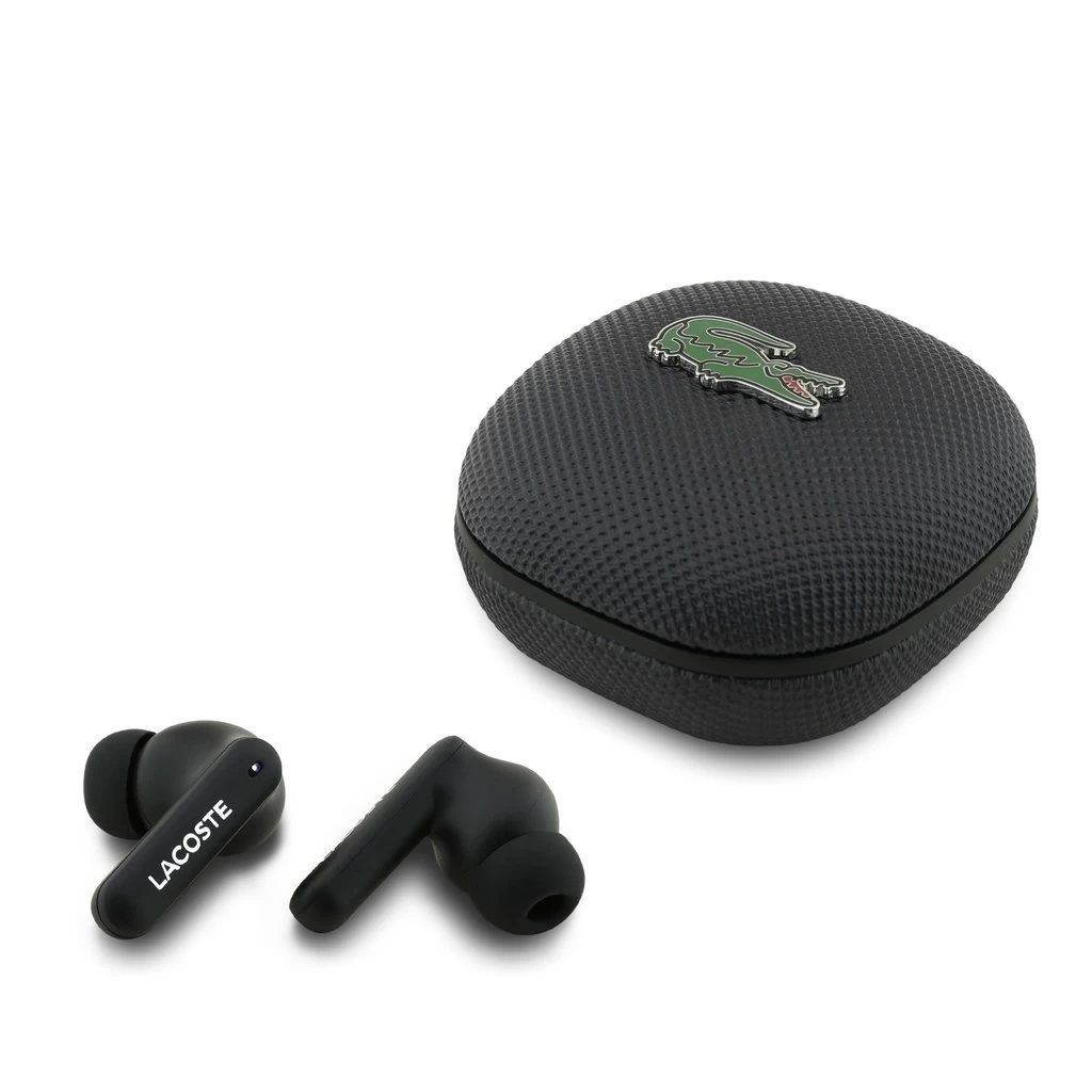 Lacoste Iconic Petit Pique TWS Wireless fülhallgatók fekete