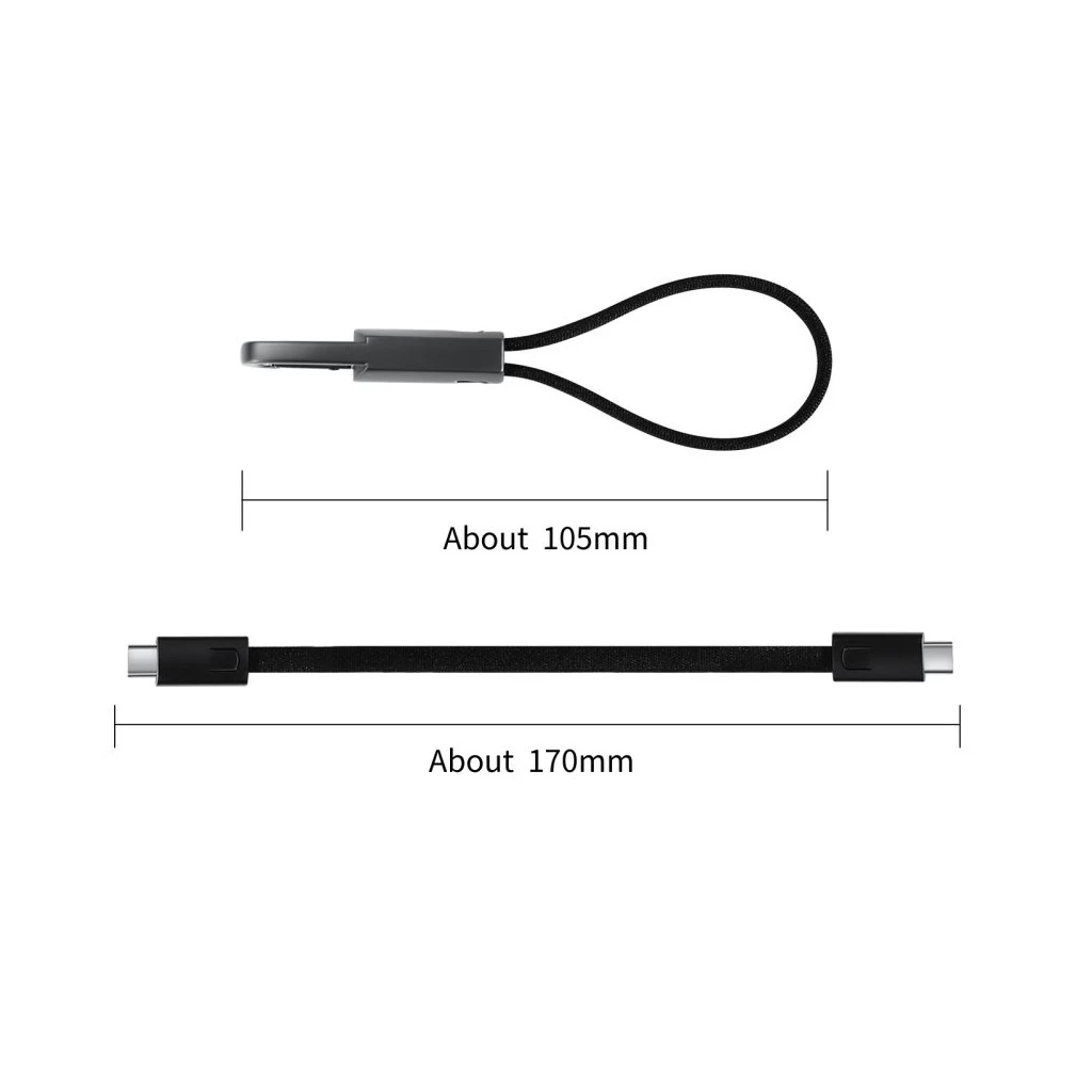 Tech-Protect ULTRABOOST DNA Kulcstartós Type-C szürke adatkábel PD60W/3A