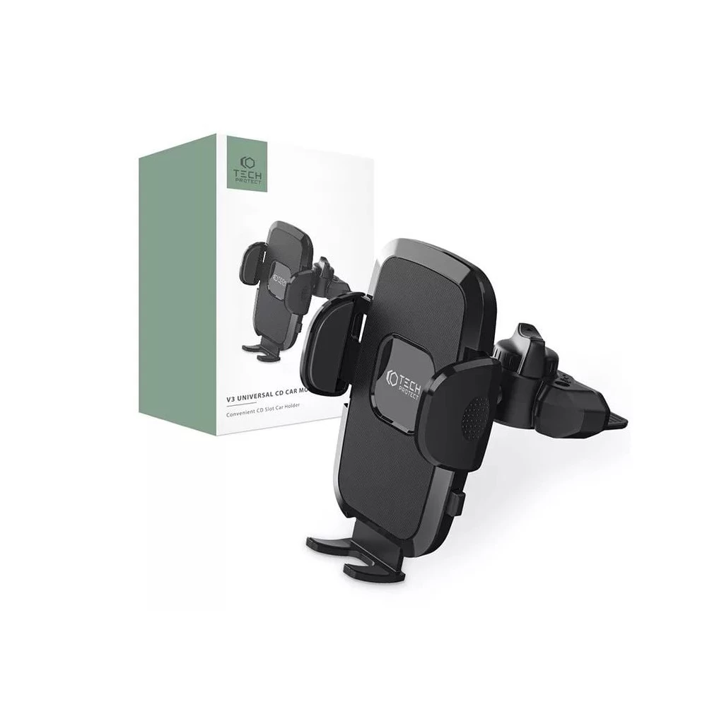 Tech-Protect V3 CD-lejátszóba rögzíthető autós tartó fekete (FN0471) Tech-Protect V3 CD-lejátszóba rögzíthető autós tartó fekete (FN0471)