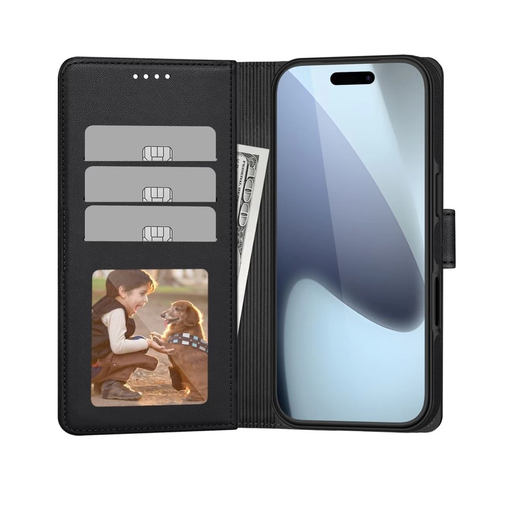 Tech-Protect WALLET MAGSAFE matt fekete tok Apple iPhone 17 Pro készülékhez