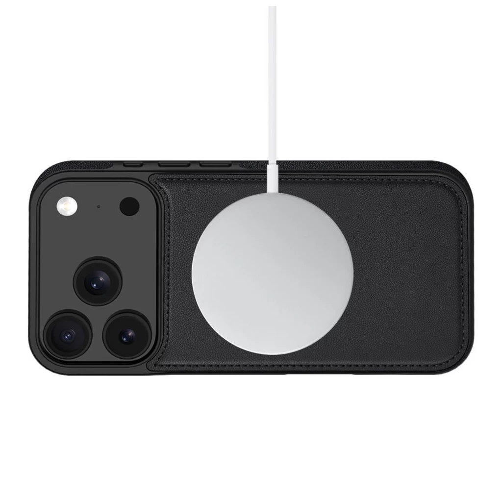 Tech-Protect WALLET MAGSAFE matt fekete tok Apple iPhone 17 Pro készülékhez