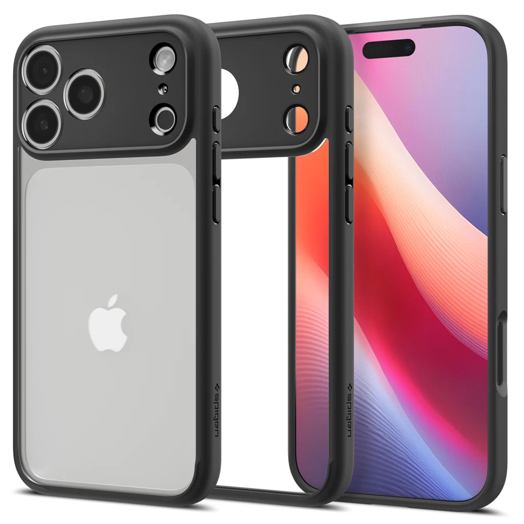Spigen Ultra Hybrid védőtok Apple iPhone 17 Pro Max készülékhez, matte black