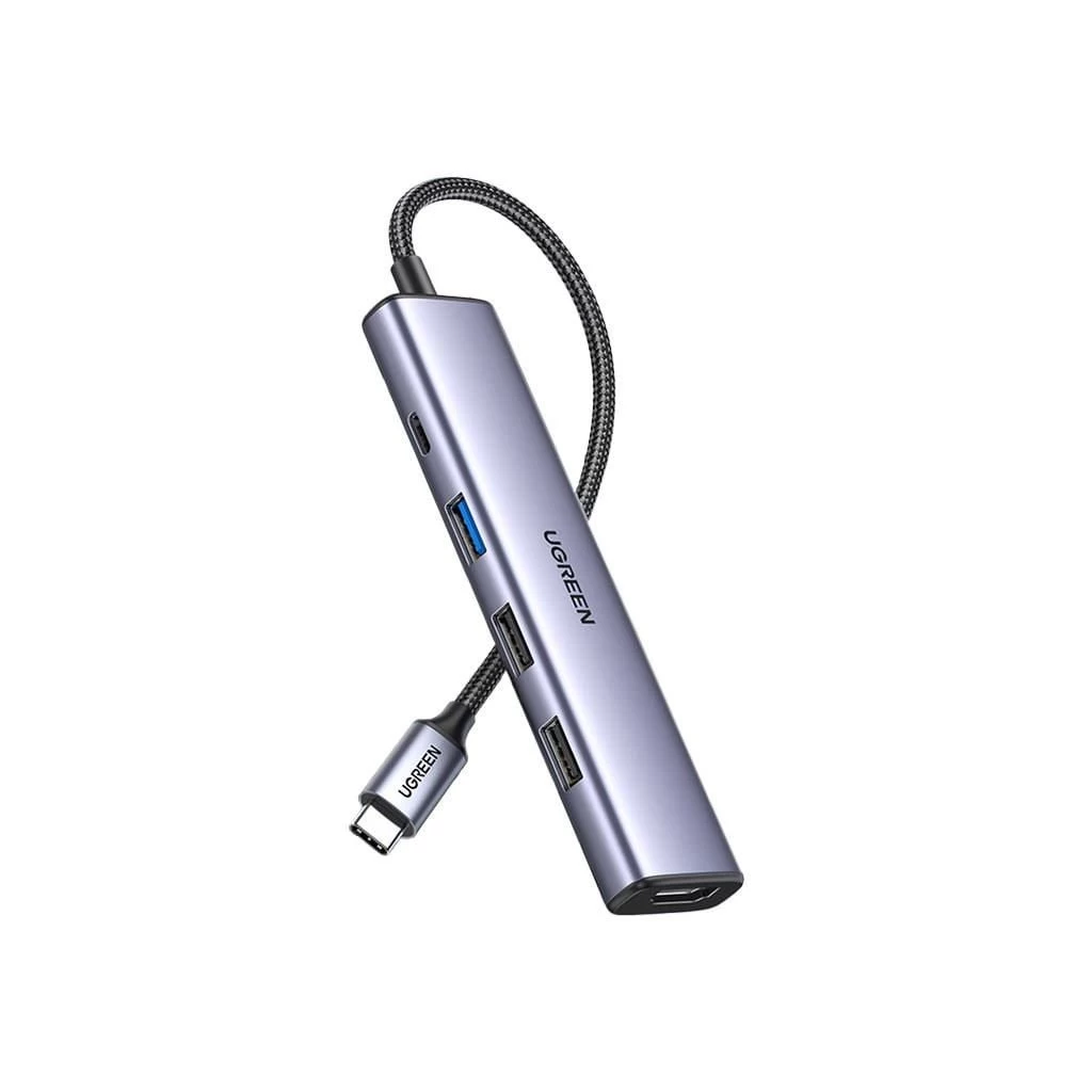 UGREEN CM478 USB-C – HDMI + USB-A 3.0 + USB-A 2.0 + PD adapter szürke (15495)