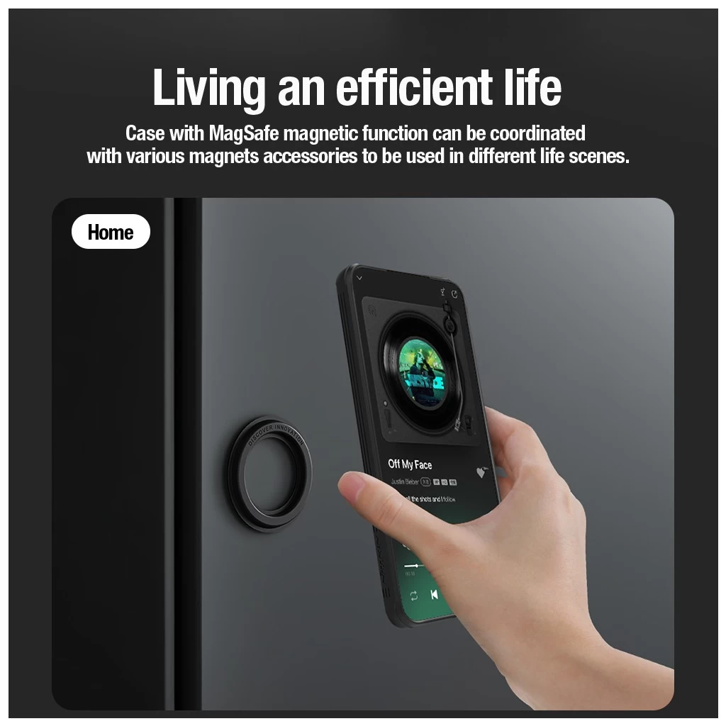 Nillkin CamShield PRO mágneses kemény tok Samsung Galaxy A35 5G készülékhez fekete