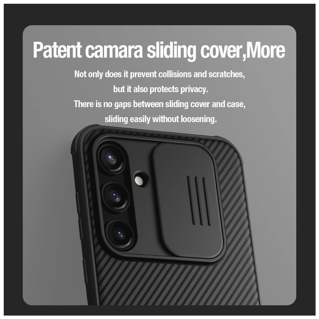 Nillkin CamShield PRO mágneses kemény tok Samsung Galaxy A35 5G készülékhez fekete