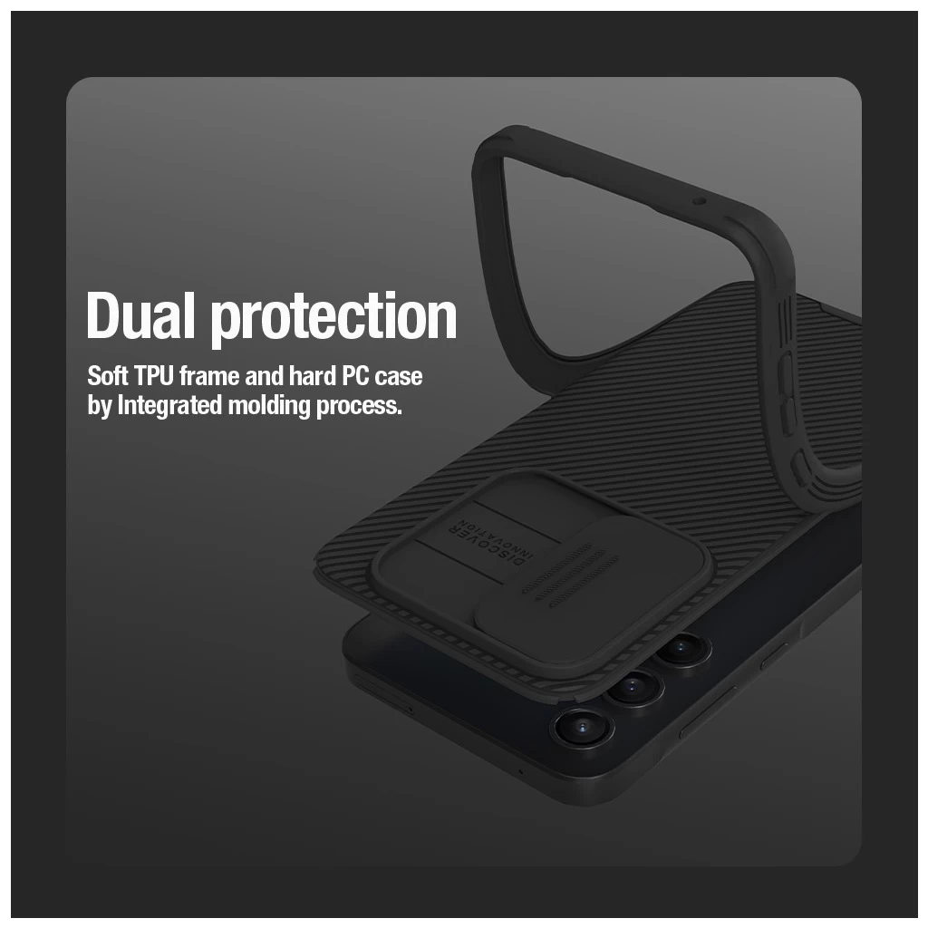 Nillkin CamShield PRO mágneses kemény tok Samsung Galaxy A35 5G készülékhez fekete