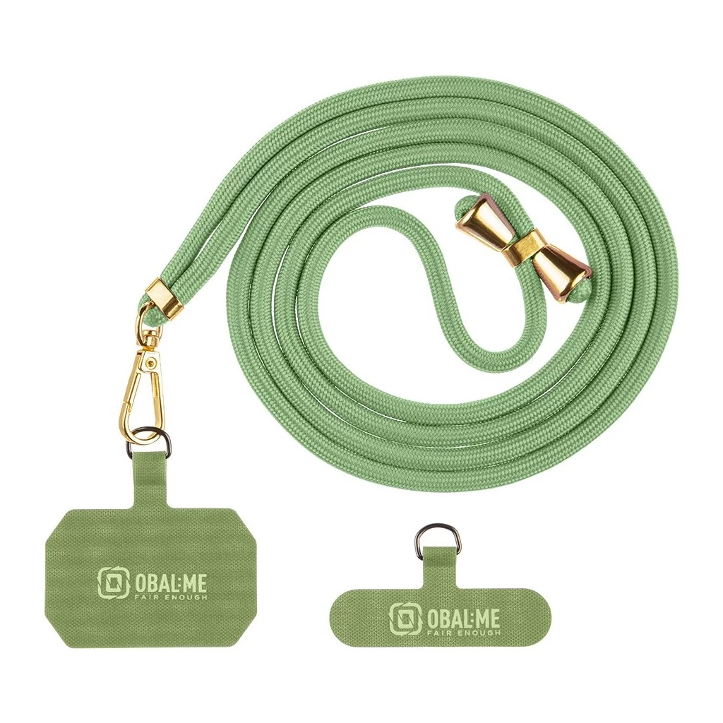 OBAL:ME NeckTag Allure Rope mobiltelefon készülékhez fűzöld