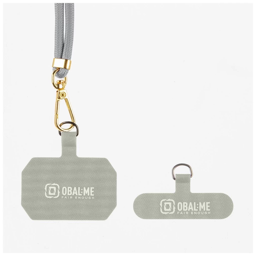 OBAL:ME NeckTag Allure Rope mobiltelefonhoz világosszürke