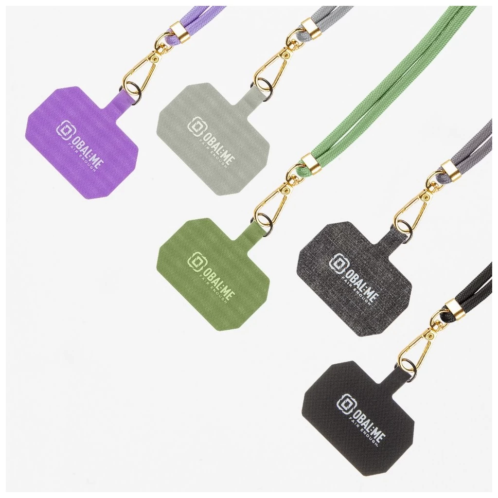 OBAL:ME NeckTag Allure Rope mobiltelefonhoz világosszürke