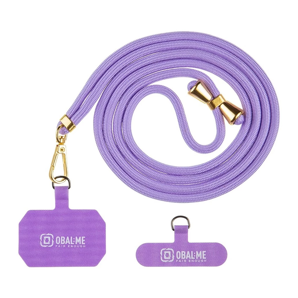 OBAL:ME NeckTag Allure Rope mobiltelefon készülékhez lila