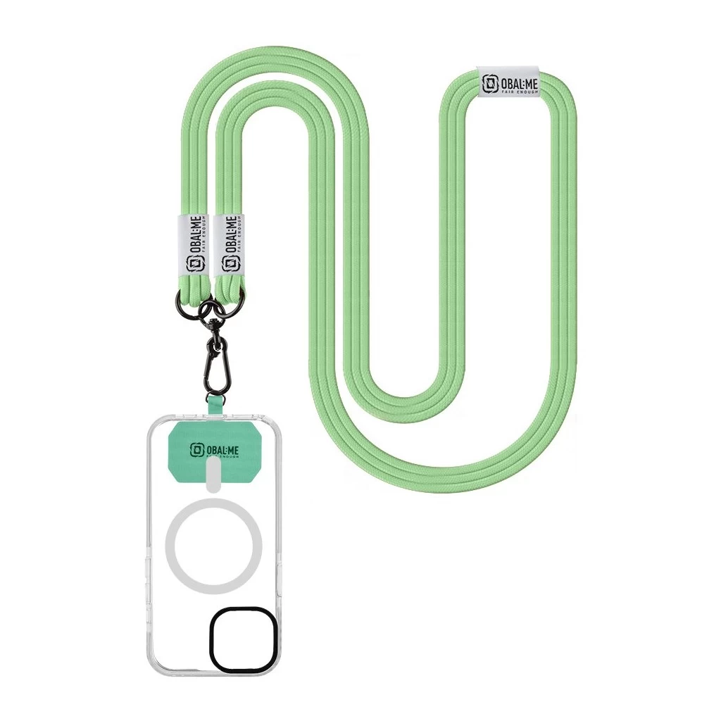 OBAL:ME NeckTag Trio Rope mobiltelefon készülékhez menta zöld