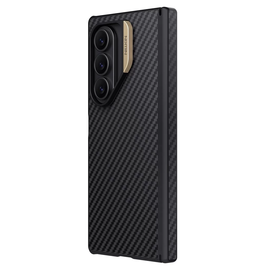 Nillkin Synthetic Fiber PRO Magnetic hátsó tok Samsung Galaxy Z Fold 7 készülékhez arany