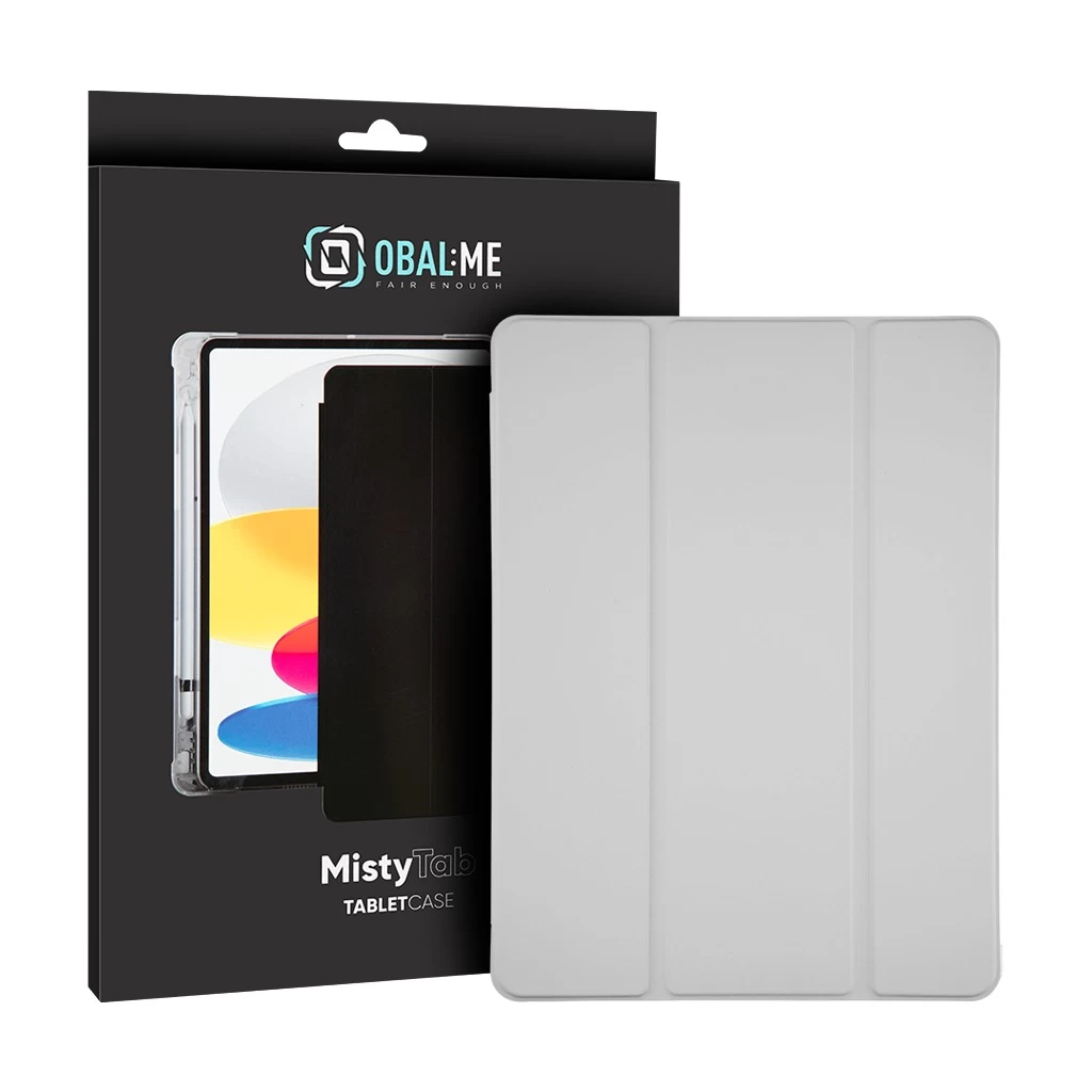 OBAL:ME MistyTab tok iPad 10.9 (2022/11–2025) készülékhez, világos szürke