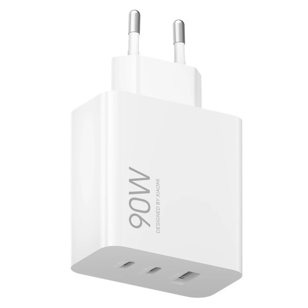 Xiaomi MDY-19-EK Triple (2xUSB-C, 1xUSB-A) 90W utazási töltő fehér