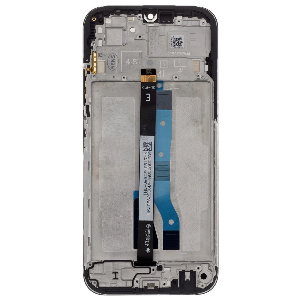 LCD kijelző + érintőmodul + elülső burkolat Xiaomi Redmi 15C 5G készülékhez fekete (Service Pack)