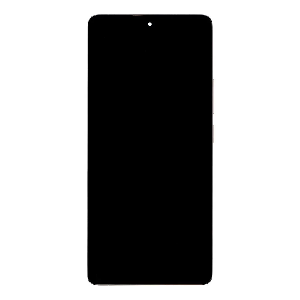 LCD kijelző + érintő egység + elülső burkolat a Xiaomi Redmi Note 14 Pro 4G készülékhez arany (Service Pack)